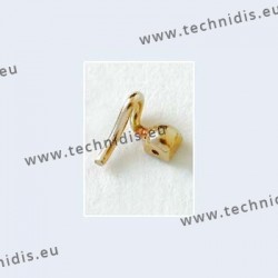 Nose pad arms for screw on nose pads - gold plated
