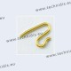 Nose pad arms for solid nose pads - gold plated