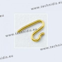 Nose pad arms for solid nose pads - gold plated