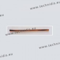 Acetate cylindrical temple tips - light tortoiseshell colour