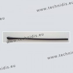 Long temple tips - symmetrical end - black - drilling diameter 1.05 mm