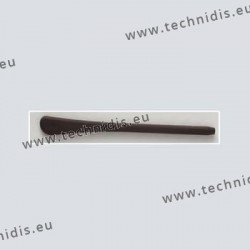 Soft silicone temple tips - brown