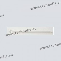 Silicone temple tips with strengthened end - crystal