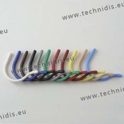 Best curl temple tips - piercing 1.35 mm - small size - green