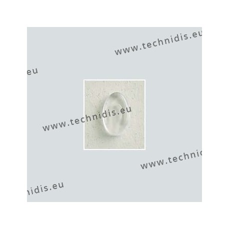 Silhouette type nose pads 12 x 7.4 mm - acetate - 20 pairs