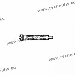 Screw with locking system by nylon thread 1.5 x 1.9 x 11 - white