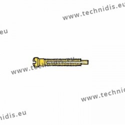 Screw with locking system by nylon thread 1.4 x 1.8 x 11 - gold