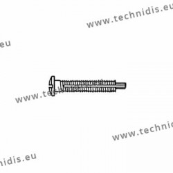 Screw with locking system by nylon thread 1.5 x 2.8 x 11 - white