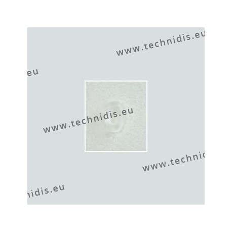 Oval solid nose pads 12 mm - silicone - 100 pairs