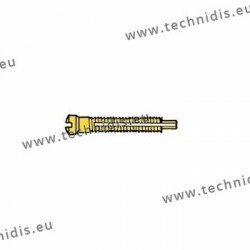 Screw with locking system by nylon thread 1.5 x 1.8 x 11 - gold