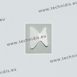 Anti-slip nose pads for plastic frames - crystal