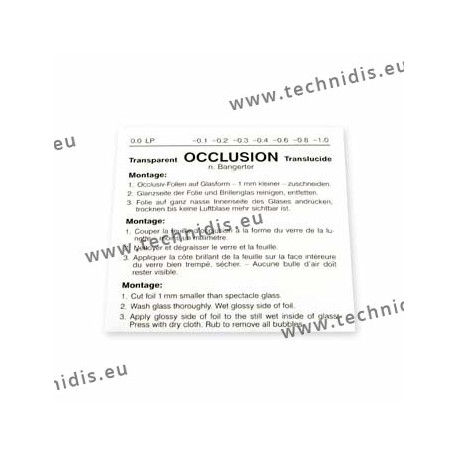 Occlusion foil inf. 0.1 - 1 piece
