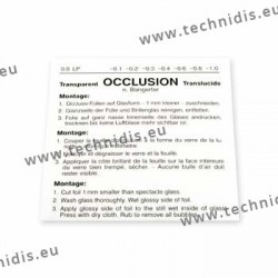 Occlusion foil 1.0 (transparent) - 3 pieces