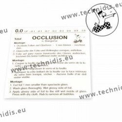 Occlusion foil 0.0 opaque Globi - 3 pieces