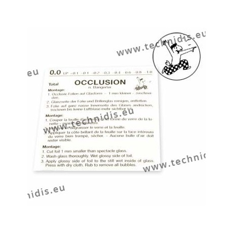 Occlusion foil 0.0 opaque Globi - 3 pieces