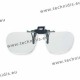 Spring flip up glasses - large model - AC lenses + 1.0