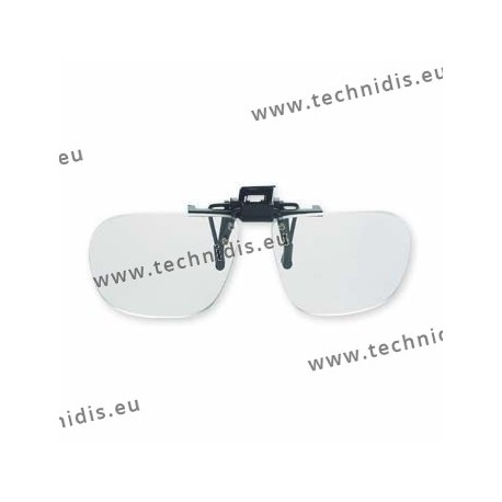 Spring flip up glasses - large model - AC lenses + 1.5