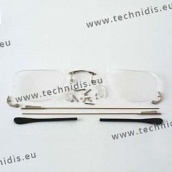 Supplies for pierced lens mounting