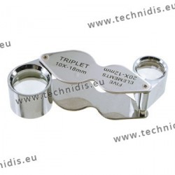 Double loupe pliante