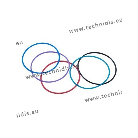 Rings for rimless and pierced mountings - blue