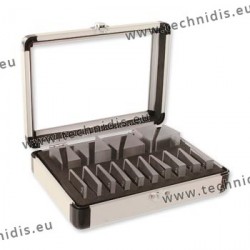 Set of prisms in aluminium case