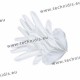White microfiber gloves - 28 cm