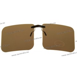 Sun clip with mini mechanism - Brown - Large size