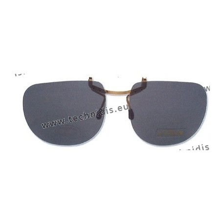 Slip-on glasses with central hooks - grey