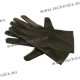Black microfiber gloves - 26 cm