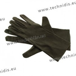 Gants noirs en microfibre - 26 cm