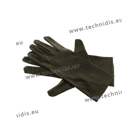 Black microfiber gloves - 26 cm
