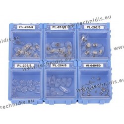 Assortiment de plaquettes B+L silicone et PVC