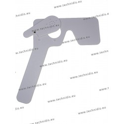 White lorgnette occluder