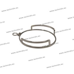 Monocle with fixation support - silver plated