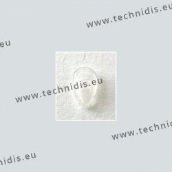 Plaquettes à visser avec coussin d'air 17 mm - silicone - 1 paire