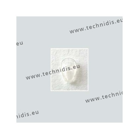 Screw on nose pads with air cushion 17 mm - silicone - 1 pair