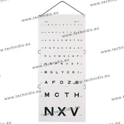 Monoyer sight test - 3 meters