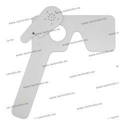 White lorgnette occluder