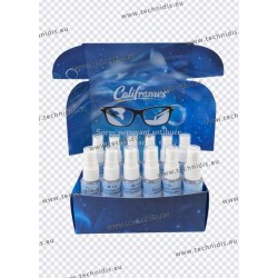 Spray lens cleaner